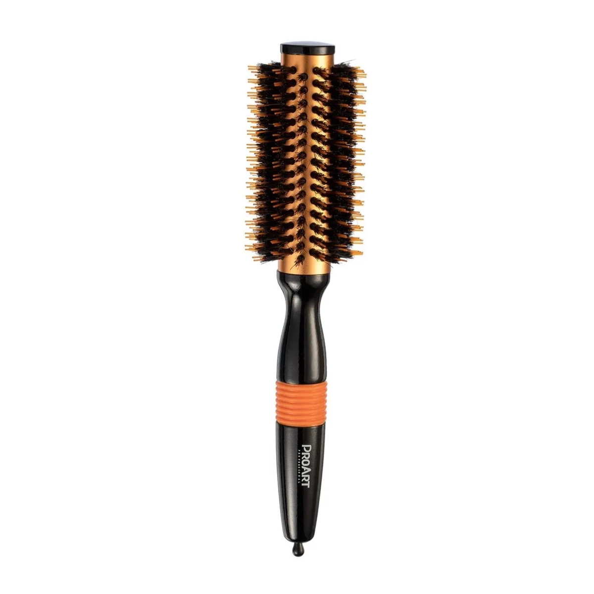 ESCOVA DE CABELO METALICA PRO LARANJA 25MM TÉRMICA CERDAS DUPLAS