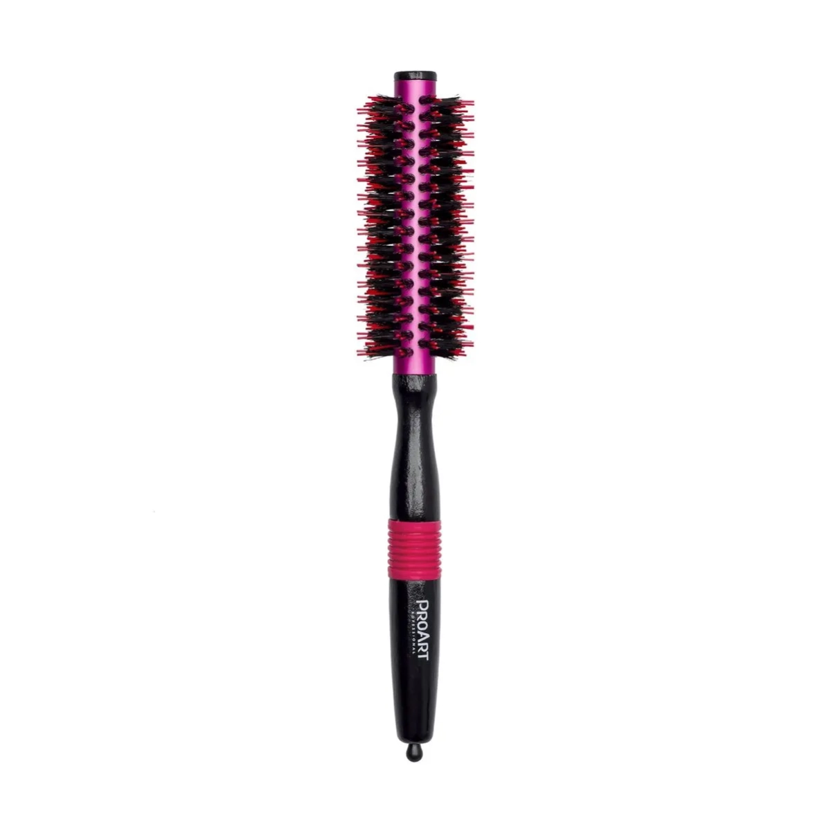 ESCOVA DE CABELO METALICA PRO ROSA 15MM TÉRMICA CERDAS DUPLAS