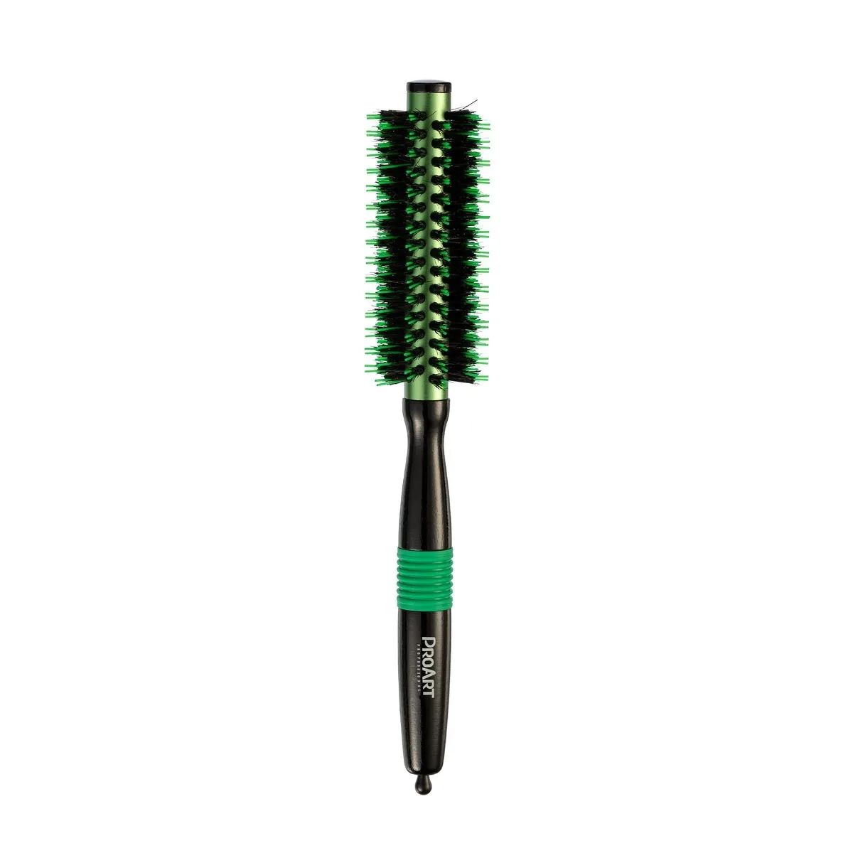ESCOVA DE CABELO METALICA PRO VERDE 15MM TÉRMICA CERDAS DUPLAS