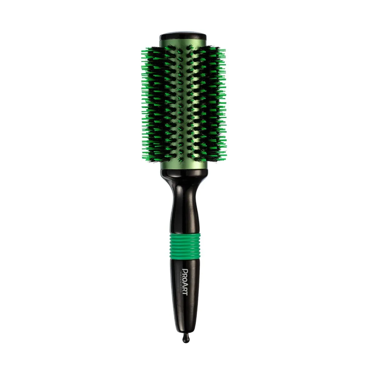 ESCOVA DE CABELO METALICA PRO VERDE 38MM TÉRMICA CERDAS DUPLAS