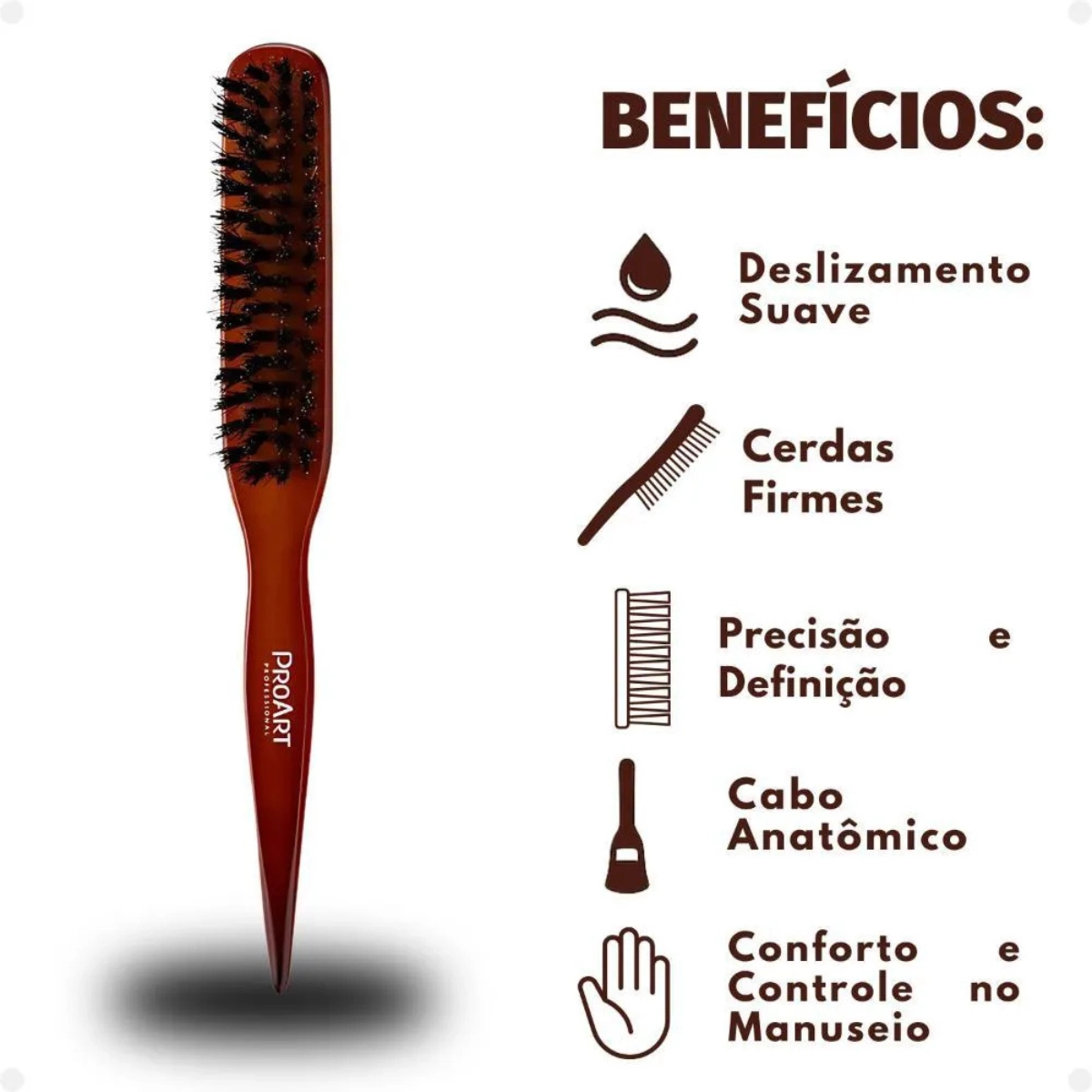 ESCOVA DE PENTEADO E ACABAMENTO ANTIFRIZZ PROART ESCOVA DE PENTEADO E ACABAMENTO ANTIFRIZZ PROART