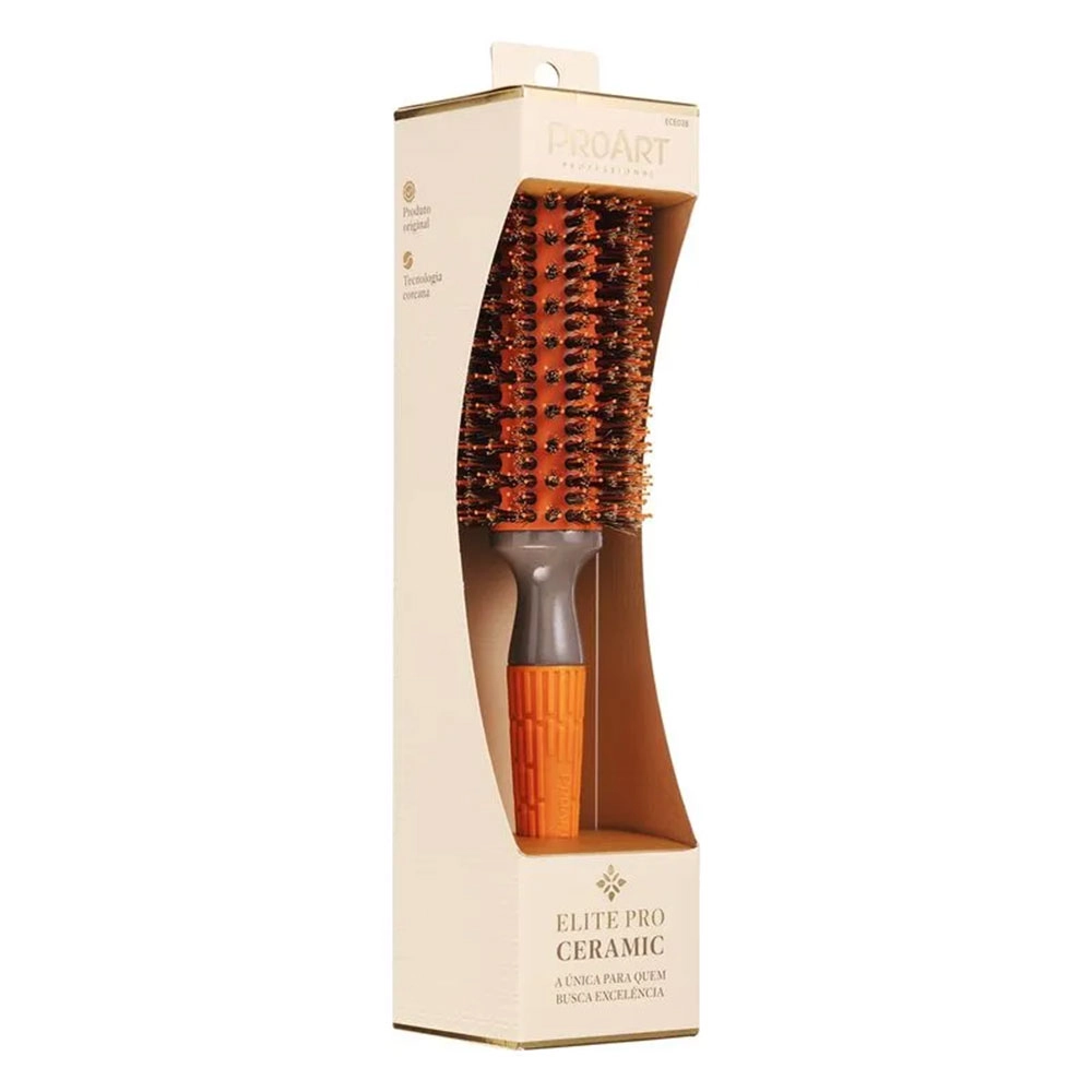Escova Profissional Cerâmica Elite Proart 34mm Laranja