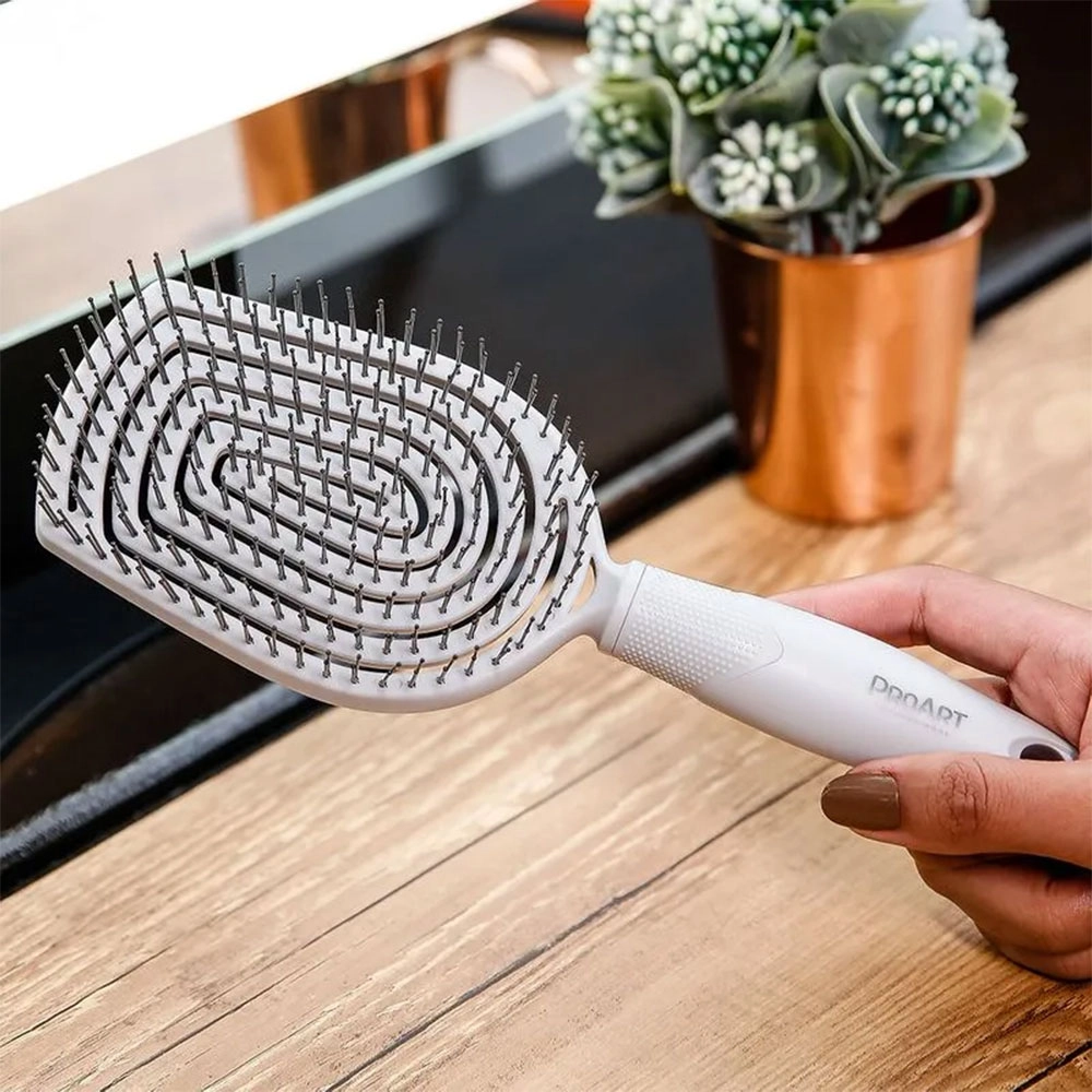 ESCOVA PROFISSIONAL FLEXI PROART CINZA