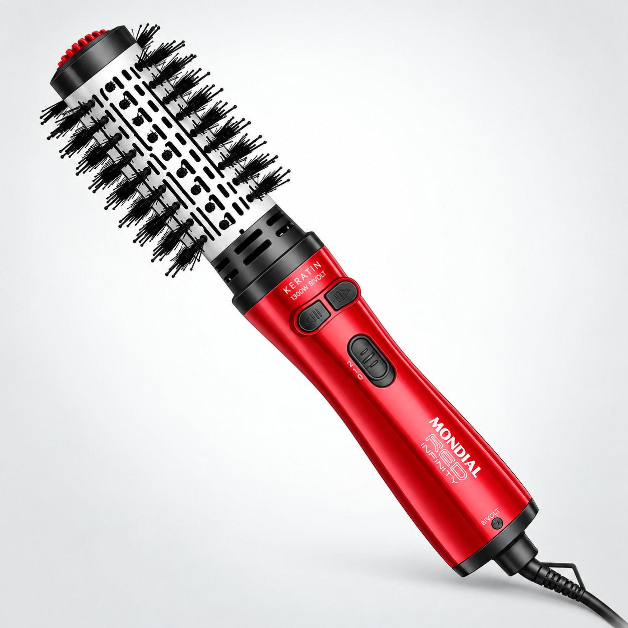 ESCOVA ROTATIVA SECADORA MONDIAL INFINITY KERATIN ESCOVA ROTATIVA SECADORA MODELADORA CERÂMICA