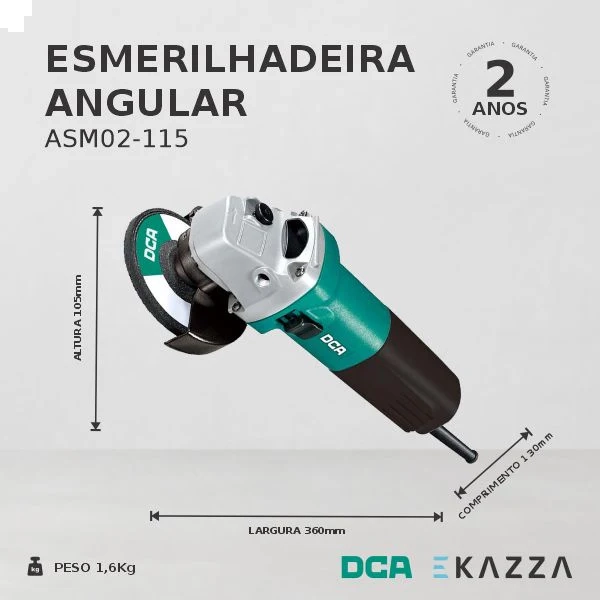 Esmerilhadeira Angular 4.1/2&#039;&#039; 710W Asm02-115 ? 220v