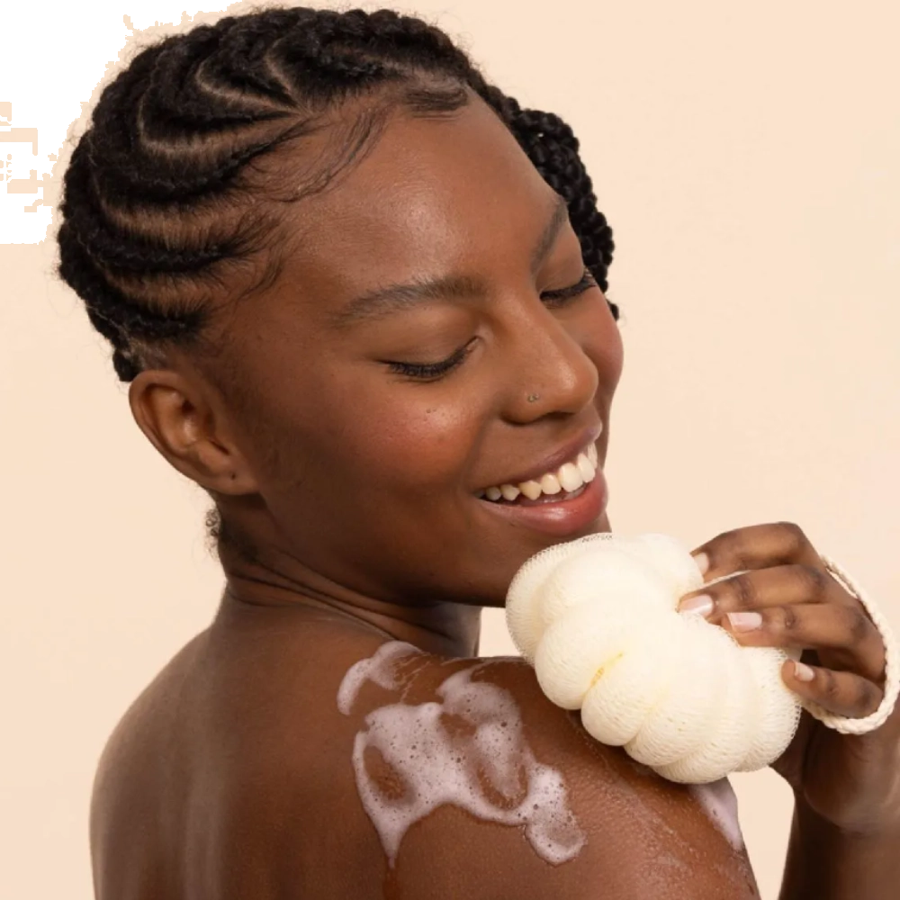 Esponja de Banho Bucha Branca Flower - Proart