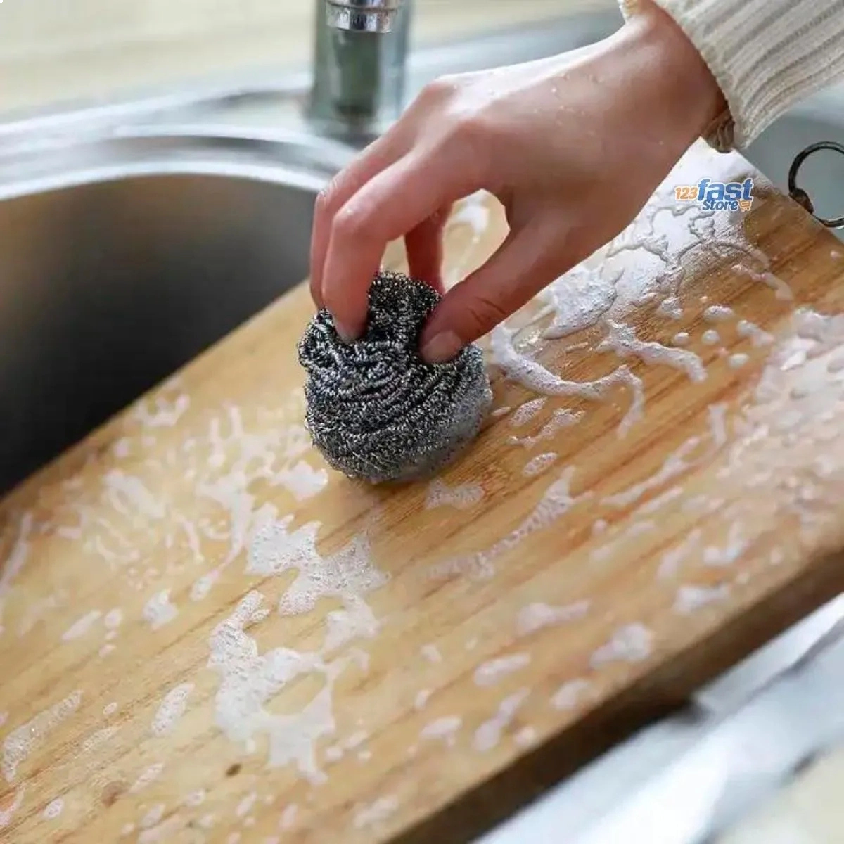 ESPONJA INOX LIMPEZA PESADA FLASH LIMP 3 PEÇAS FLASH LIMP