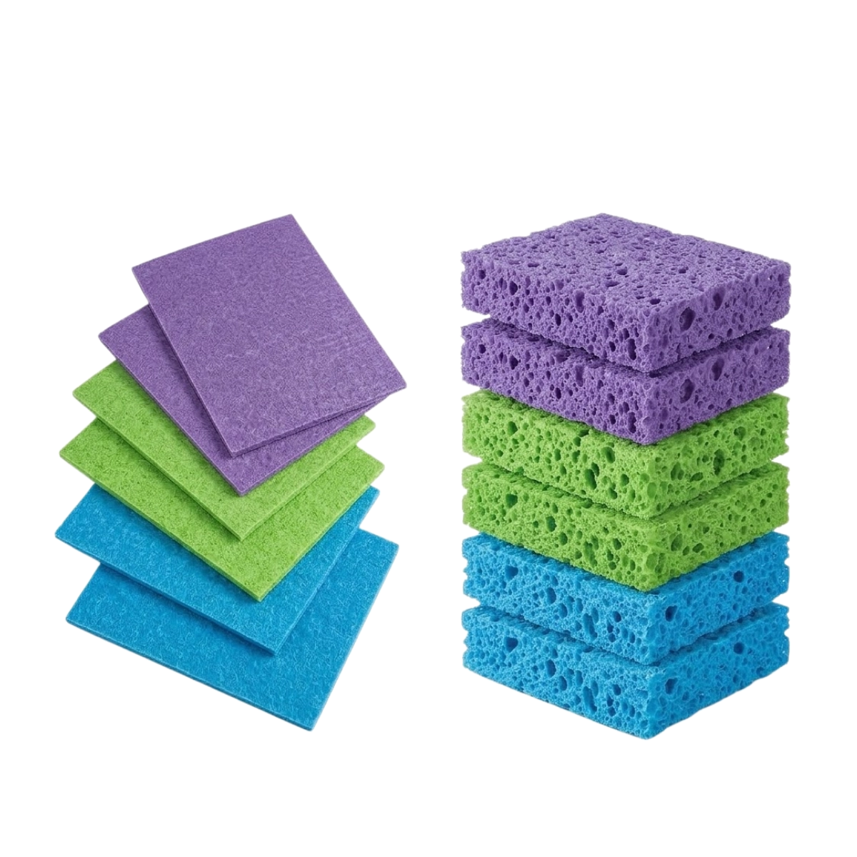 ESPONJA PAD EXPANSIVEL MULTIUSO FLASH LIMP 6 UNIDADES BIODEGRADAVEL