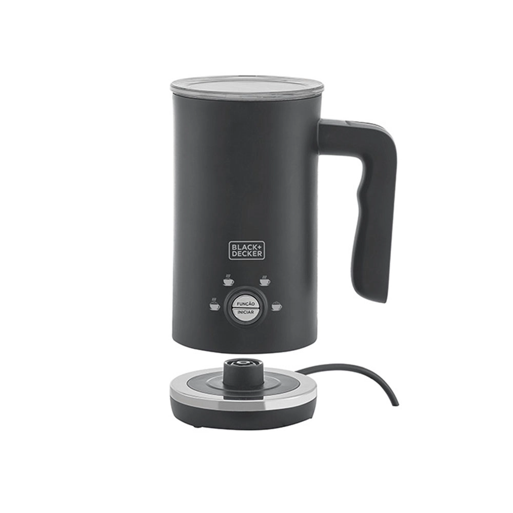 Espumador de Leite 300ml Black Decker Gourmand Gris com 4 Funções 110v