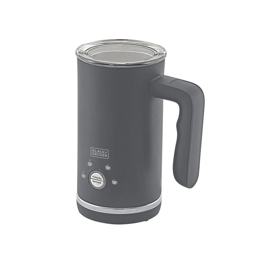 Espumador de Leite 300ml Black Decker Gourmand Gris com 4 Funções 110v