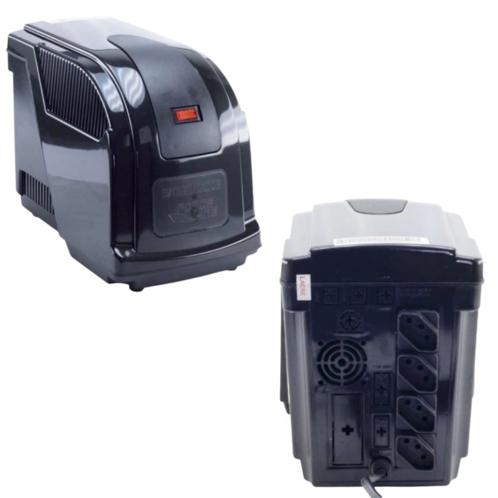 Estabilizador 2000va 4 Tomadas Entrada 220v Saída 220v - Force Line Estabilizador 2000va 4 Tomadas Entrada 220v Saída 220v - Force Line