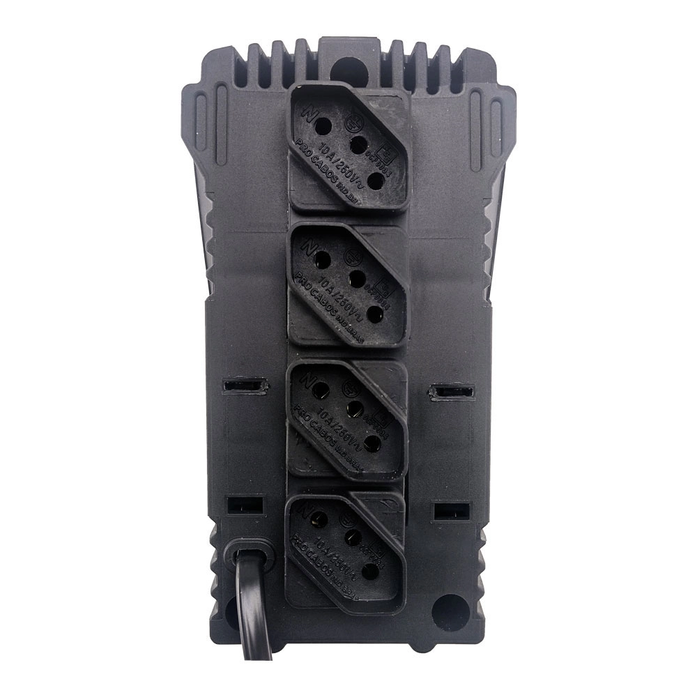 ESTABILIZADOR FORCELINE PRETO 300VA MONOVOLT 115V