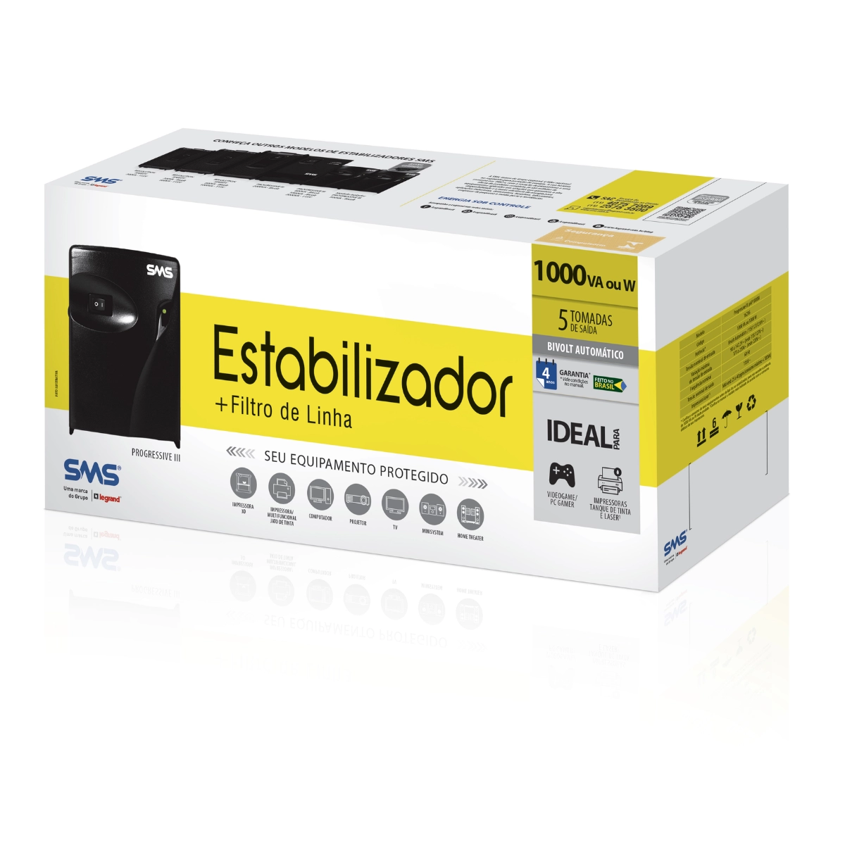 ESTABILIZADOR SMS PROGRESSIVE III 1000VA BIVOLT AUTOMATICO ESTABILIZADOR SMS PROGRESSIVE III 1000VA BIVOLT AUTOMATICO