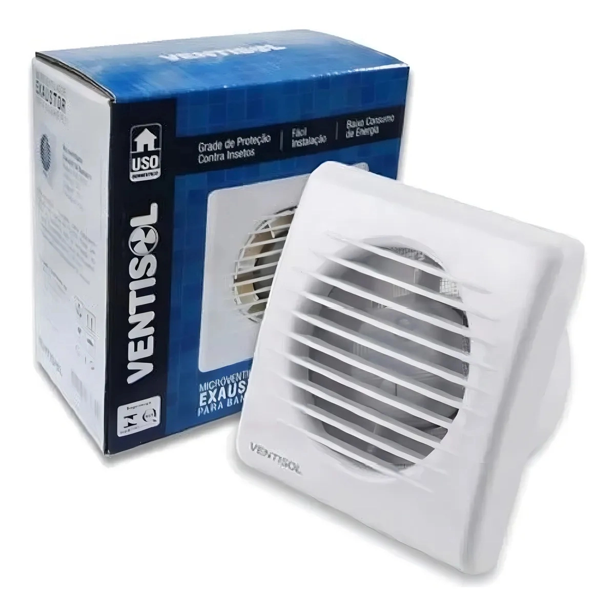 EXAUSTOR PARA BANHEIRO VENTILADOR VENTISOL 150MM EXB150 BIVOLT