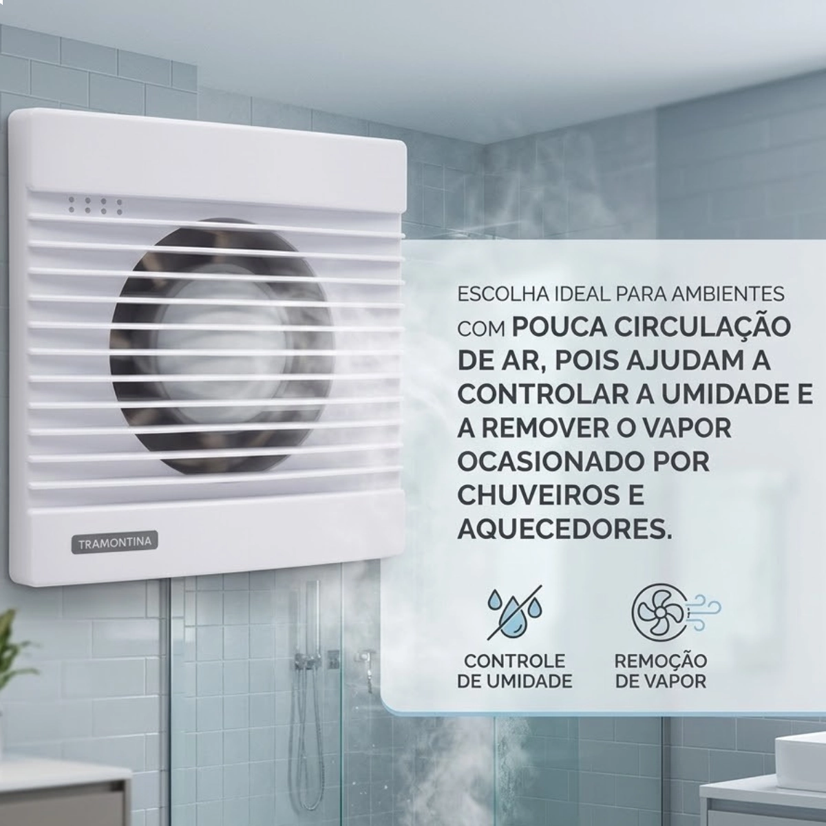Exautor de Banheiro Ba100 127v Tramontina