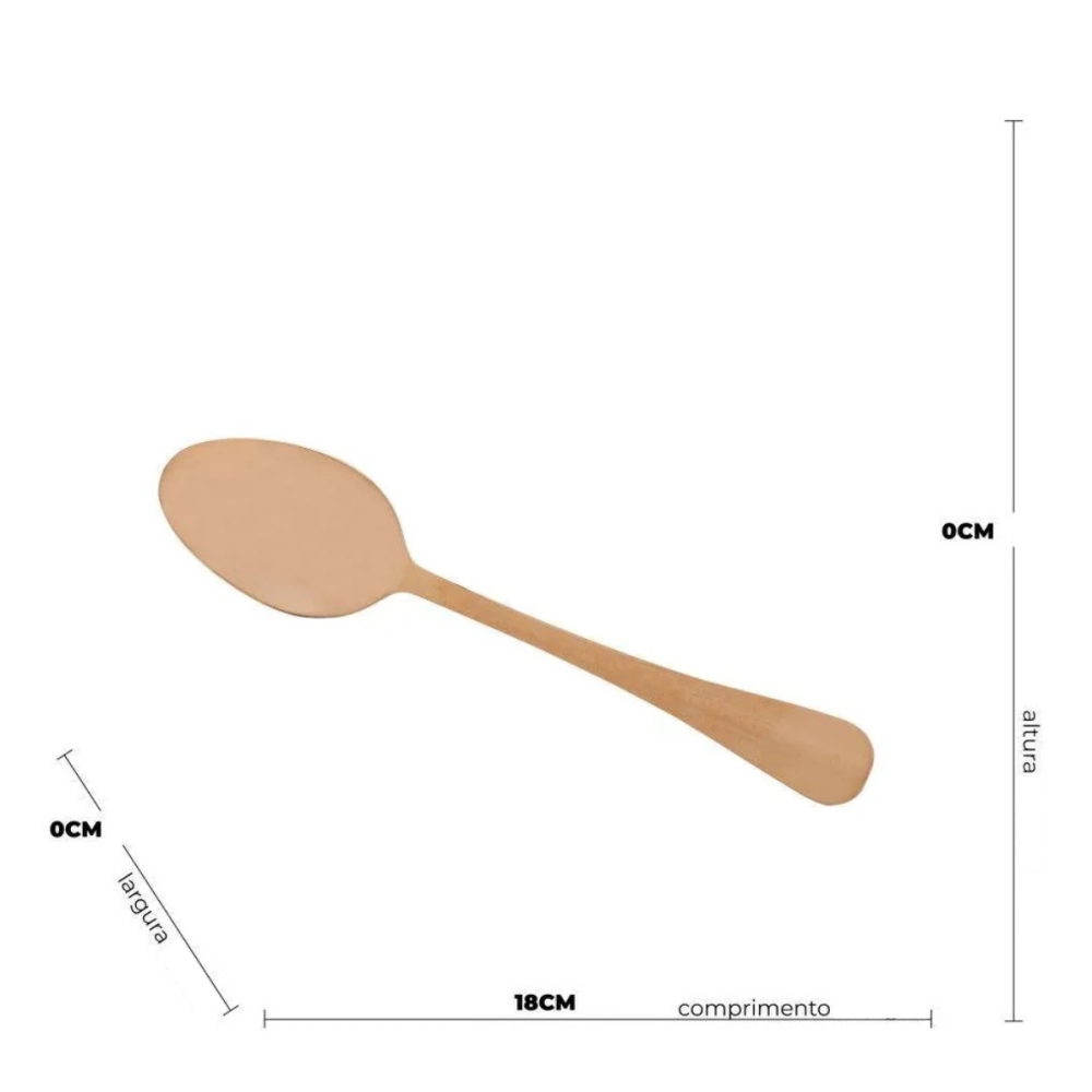 FAQUEIRO 24 PEÇAS EM AÇO INOX POSITANO ROSÊ - LYOR