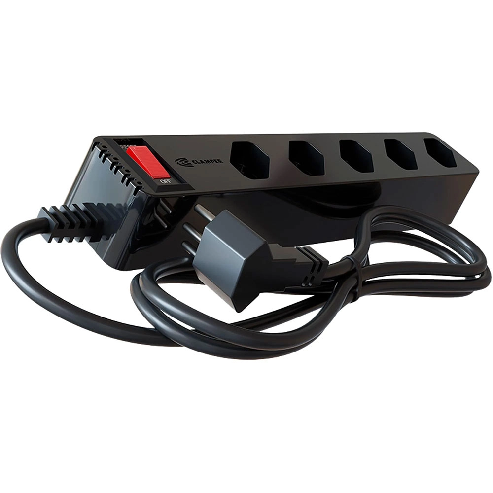 Filtro de Linha + Dps Iclamper 5 Tomadas Lcf Preto Filtro de Linha + Dps Iclamper 5 Tomadas Lcf Preto