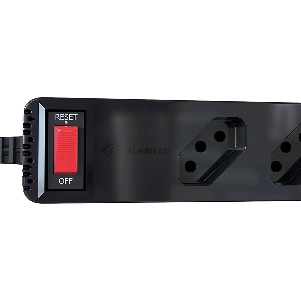 Filtro de Linha + Dps Iclamper 5 Tomadas Lcf Preto Filtro de Linha + Dps Iclamper 5 Tomadas Lcf Preto