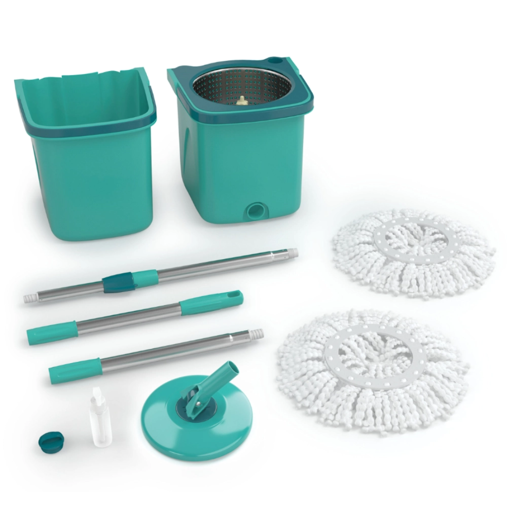 Flash Limp mop7824 mop giratório pró com 2 refis 9 litros cor verde