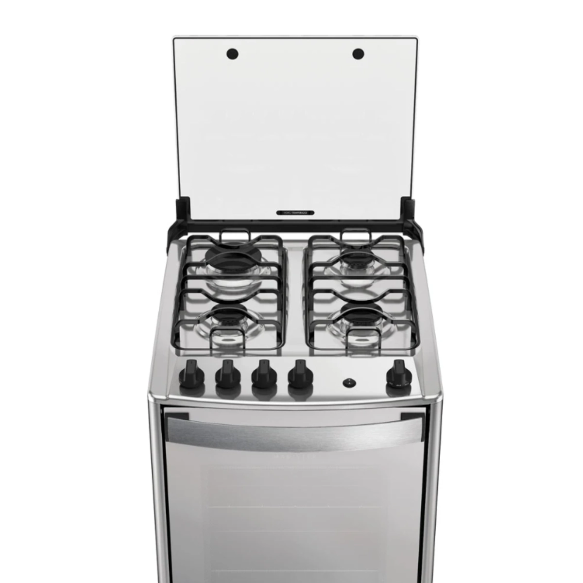 Fogão 4 Bocas Espelhado com Mesa Inox Dako Magister Inox Style Bivolt