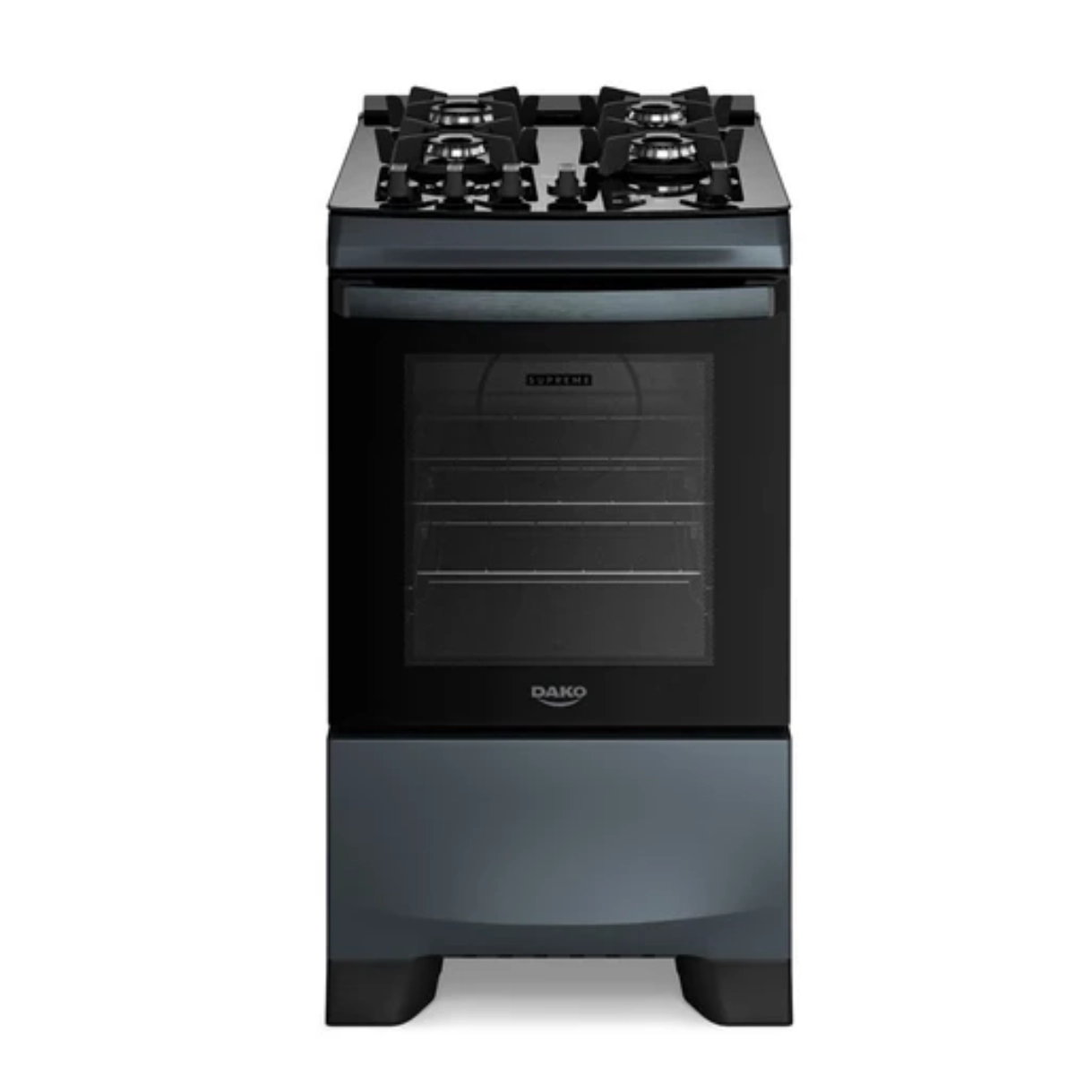 Fogão 4 Bocas Titanium Dako Com Timer Painel Touch e Mesa de Vidro