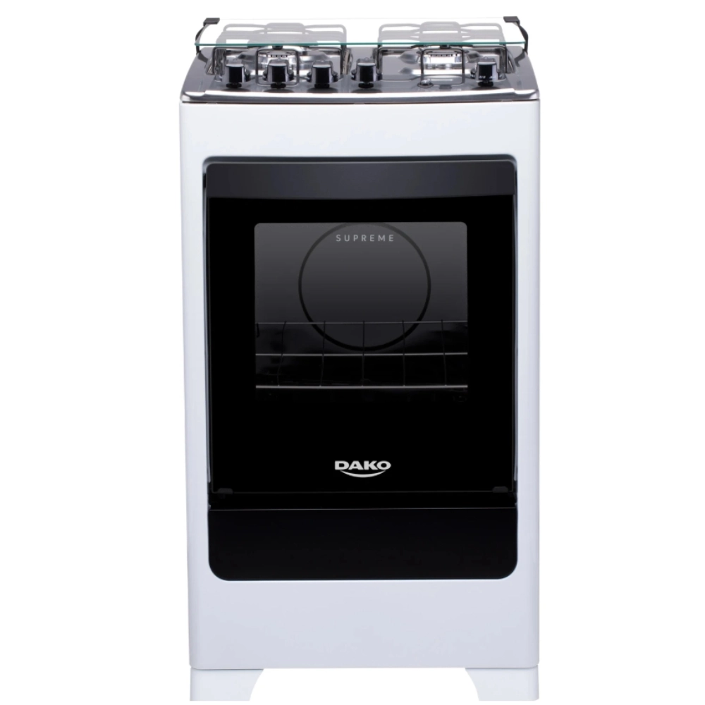 Fogão Dako Supreme Branco 4 Bocas Com Acendimento Automático 110V 220V (Bivolt)