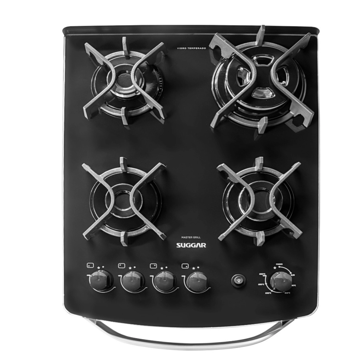 FOGÃO MASTER GRILL 4 BOCAS PRETO SUGGAR FORNO 56L