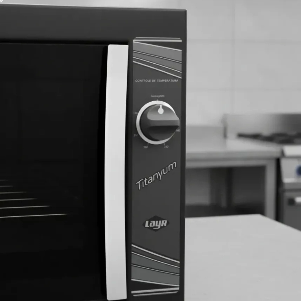 FOGAO A GAS TITANYUM SUPER PORTA DE VIDRO 80L LAYR