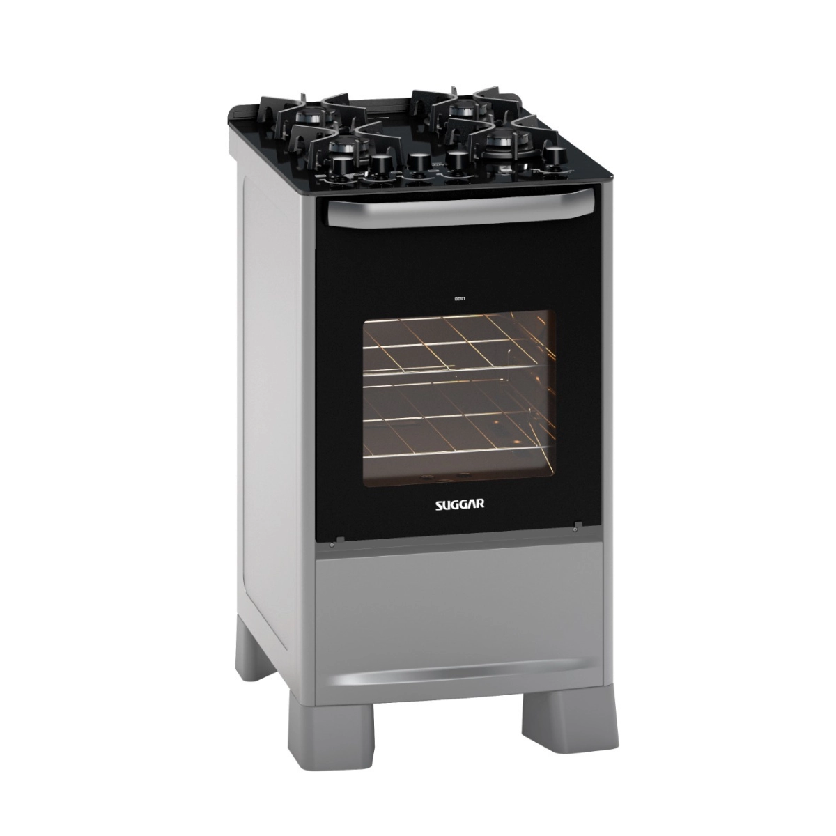 FOGAO BEST GLASS 4 BOCAS PRIX BIVOLT SUGGAR FORNO 56LITROS FOGAO BEST GLASS 4 BOCAS PRIX BIVOLT SUGGAR FORNO 56LITROS