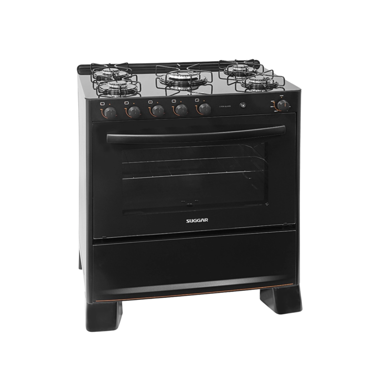 FOGAO COOK GLASS 5 BOCAS PRETO 90 LITROS SUGGAR BIVOLT FOGAO COOK GLASS 5 BOCAS PRETO 90 LITROS SUGGAR BIVOLT