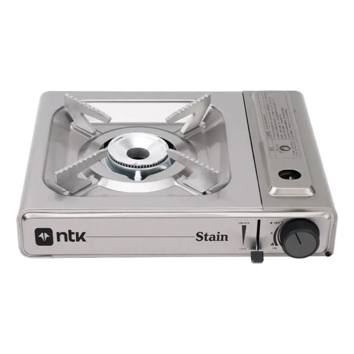 FOGAREIRO 1 BOCA AUTOMATICO FLEX FUEL NAUTIKA EM INOX