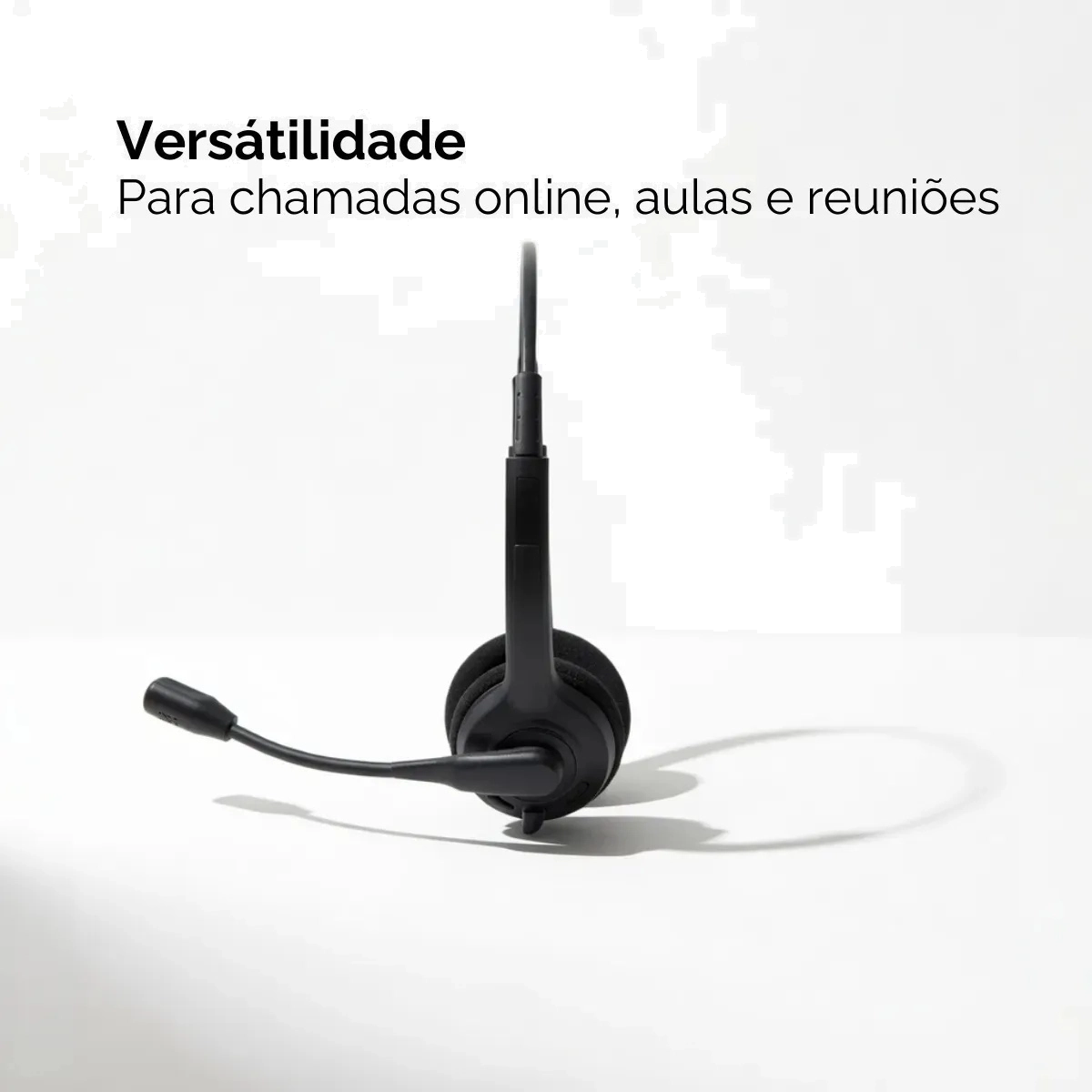 FONE DE OUVIDO HEADSET OFFICE PRETO BRIGHT P2 COM MICROFONE  E CABO DE 1,2 METROS.