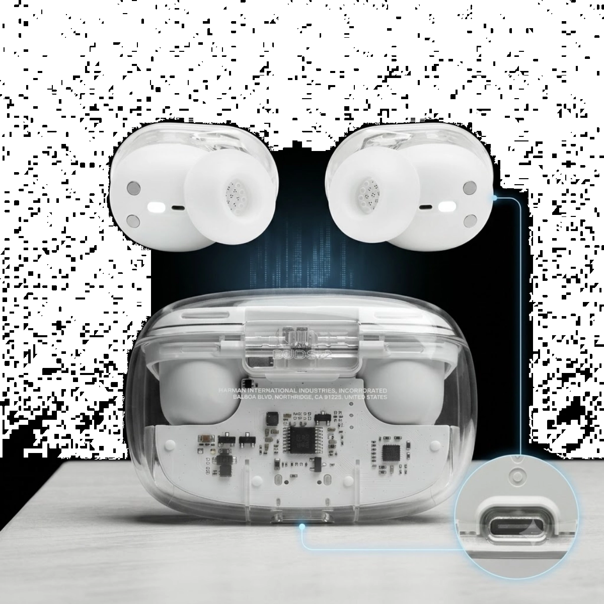 FONE DE OUVIDO SEM FIO JBL TUNE BUDS 2 TRANSPARENTE