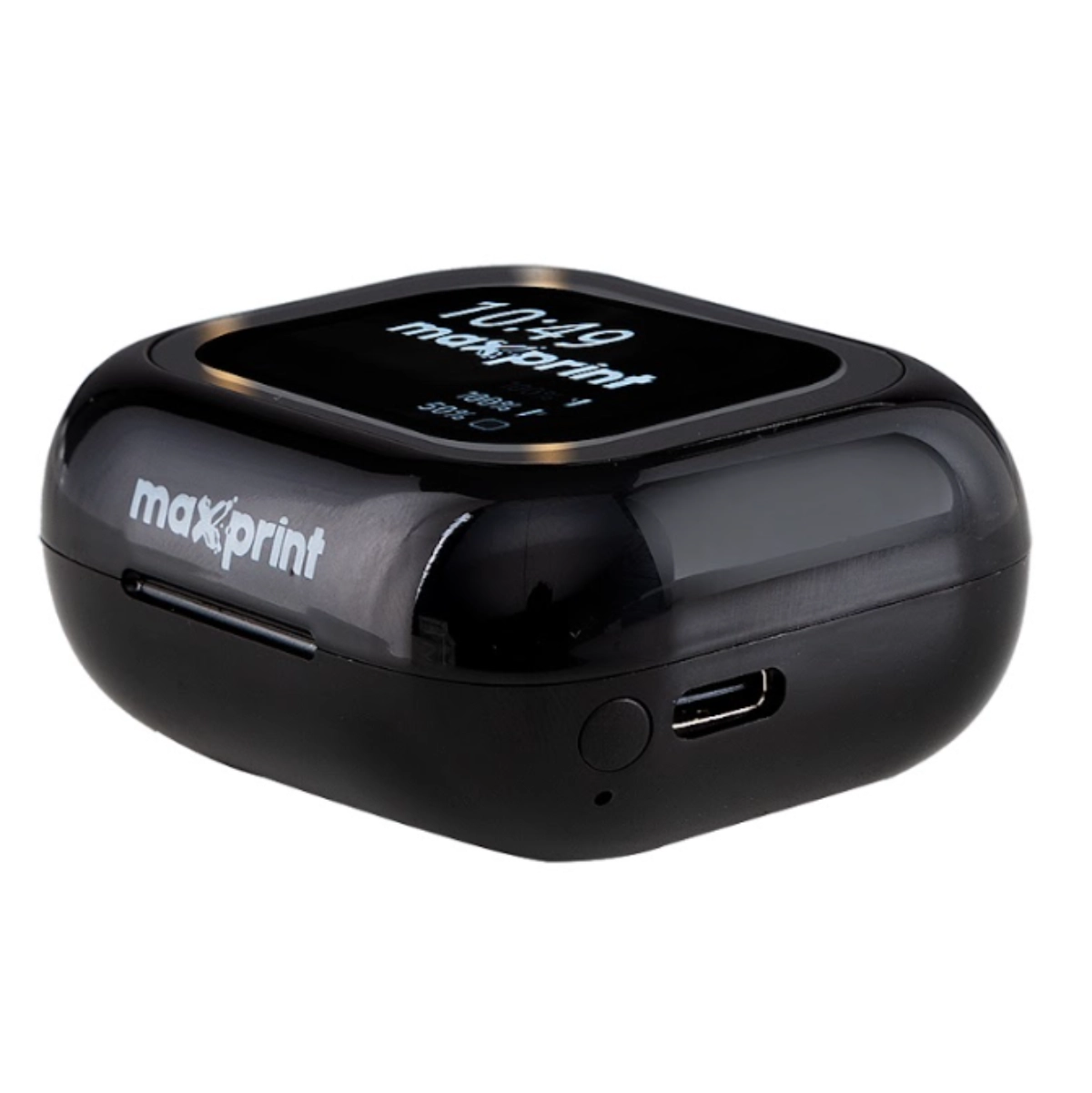 FONE TWS BLUETOOTH PRETO COM ANC E DISPLAY TOUCH - MAXPRINT FONE TWS BLUETOOTH PRETO COM ANC E DISPLAY TOUCH - MAXPRINT