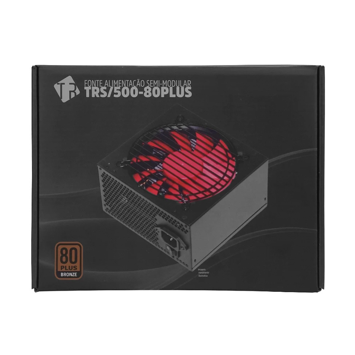 FONTE ATX 500W 80PLUS BRONZE TRONOS TRS/500-80PLUS/B 24 PINOS SEMI MODULAR