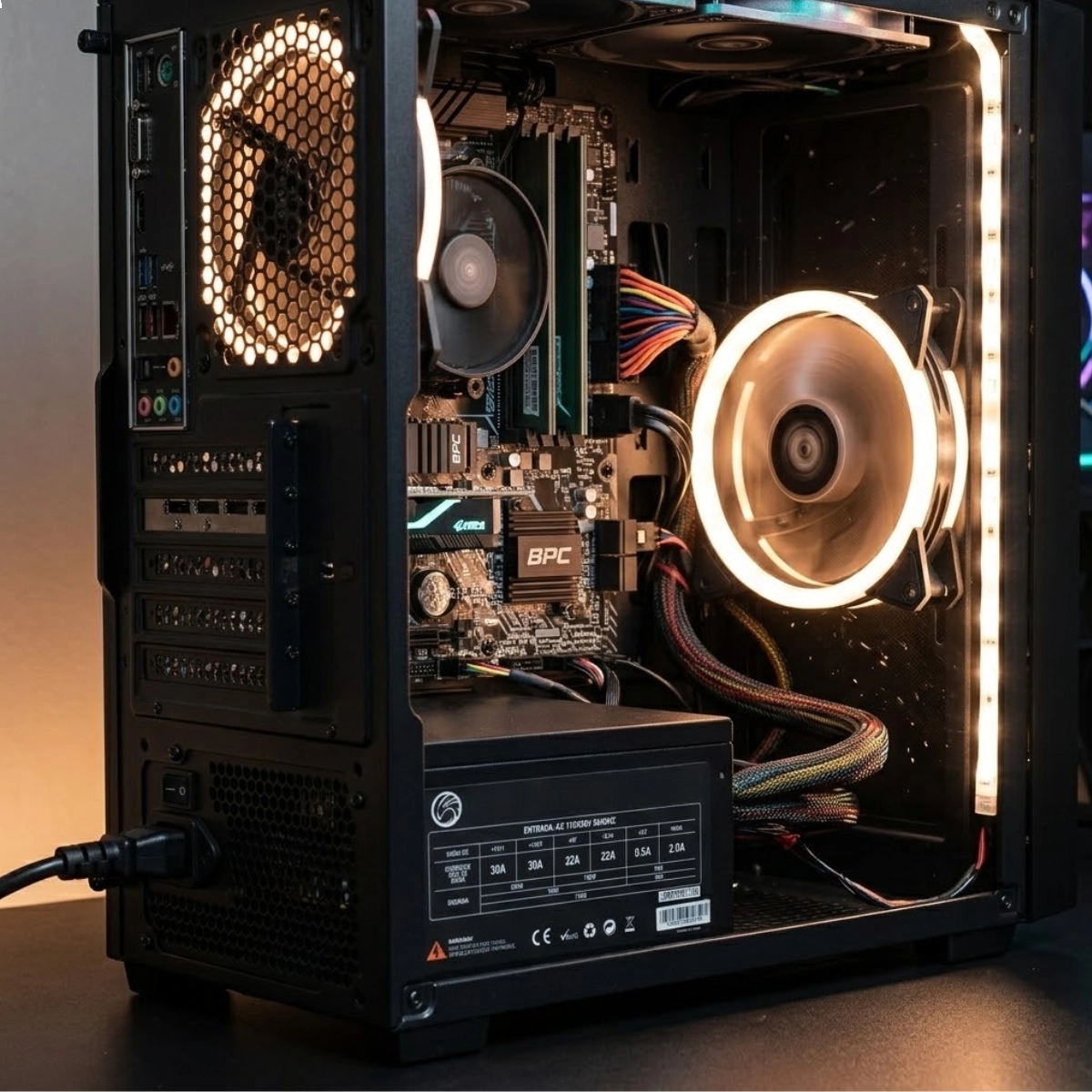 FONTE ATX 750W BRAZILPC BPC/7400-SMT 24 PINOS PRETA FONTE ATX 750W BRAZILPC BPC/7400-SMT 24 PINOS PRETA