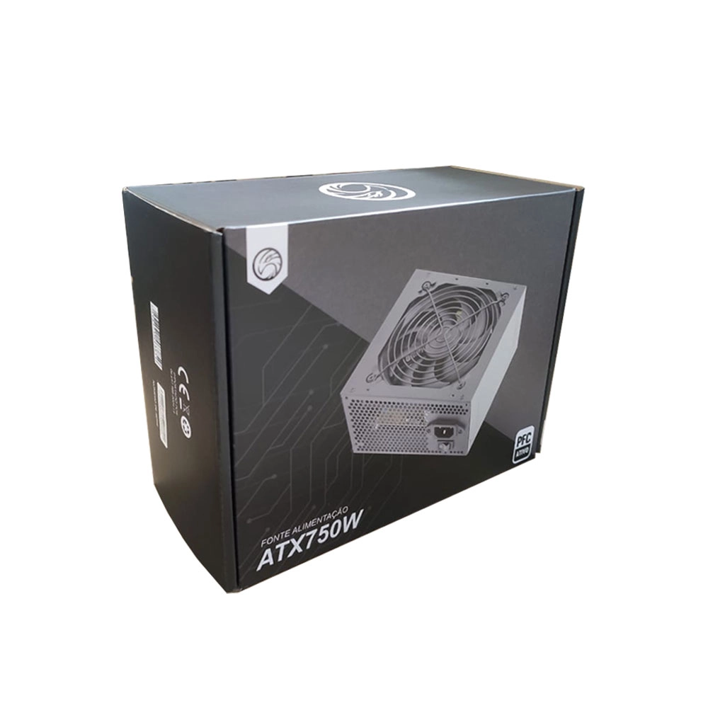 Fonte de Alimentação Brasilpc 750w Bpc750apfcb 24 Pinos