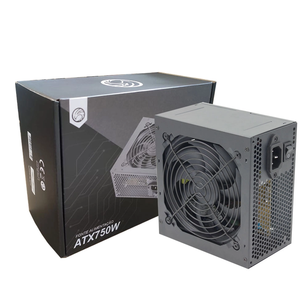 Fonte de Alimentação Brasilpc 750w Bpc750apfcb 24 Pinos