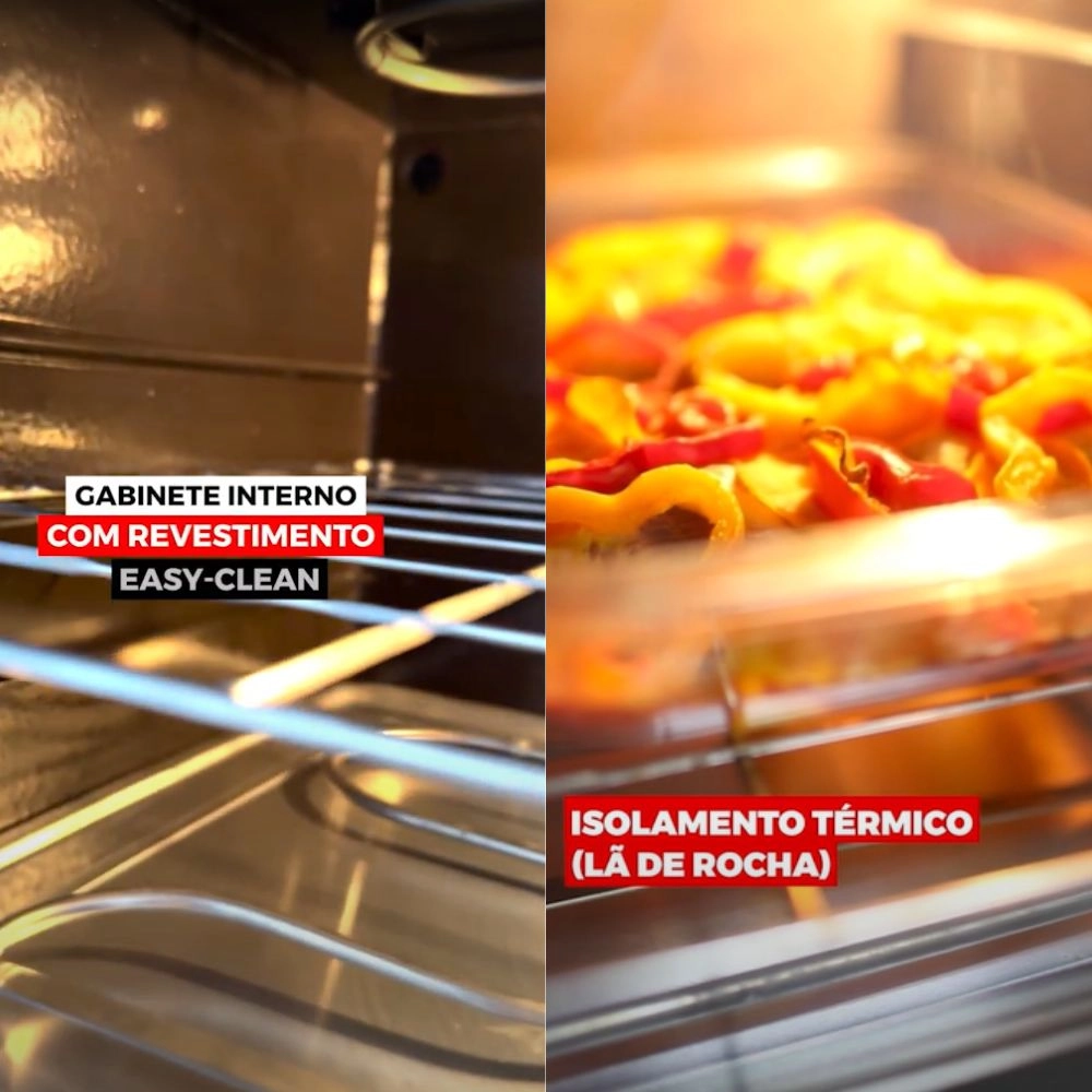 Forno de bancada elétrico Layr Crystal Advanced Crystal 46L aço inoxidável 220V