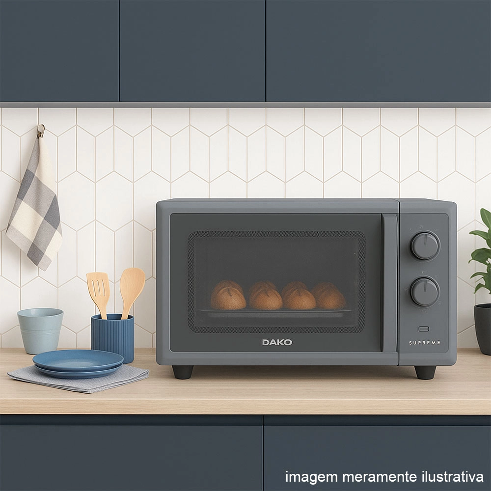 FORNO DE BANCADA ELÉTRICO TITANIUM DOKO SUPREME 44 LITROS 127V FORNO DE BANCADA ELÉTRICO TITANIUM DOKO SUPREME 44 LITROS 127V