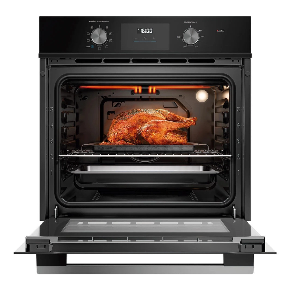 FORNO DE EMBUTIR ELÉTRICO 80L MIDEA DIGITAL AIRFRYER 8 FUNÇÕES 220V