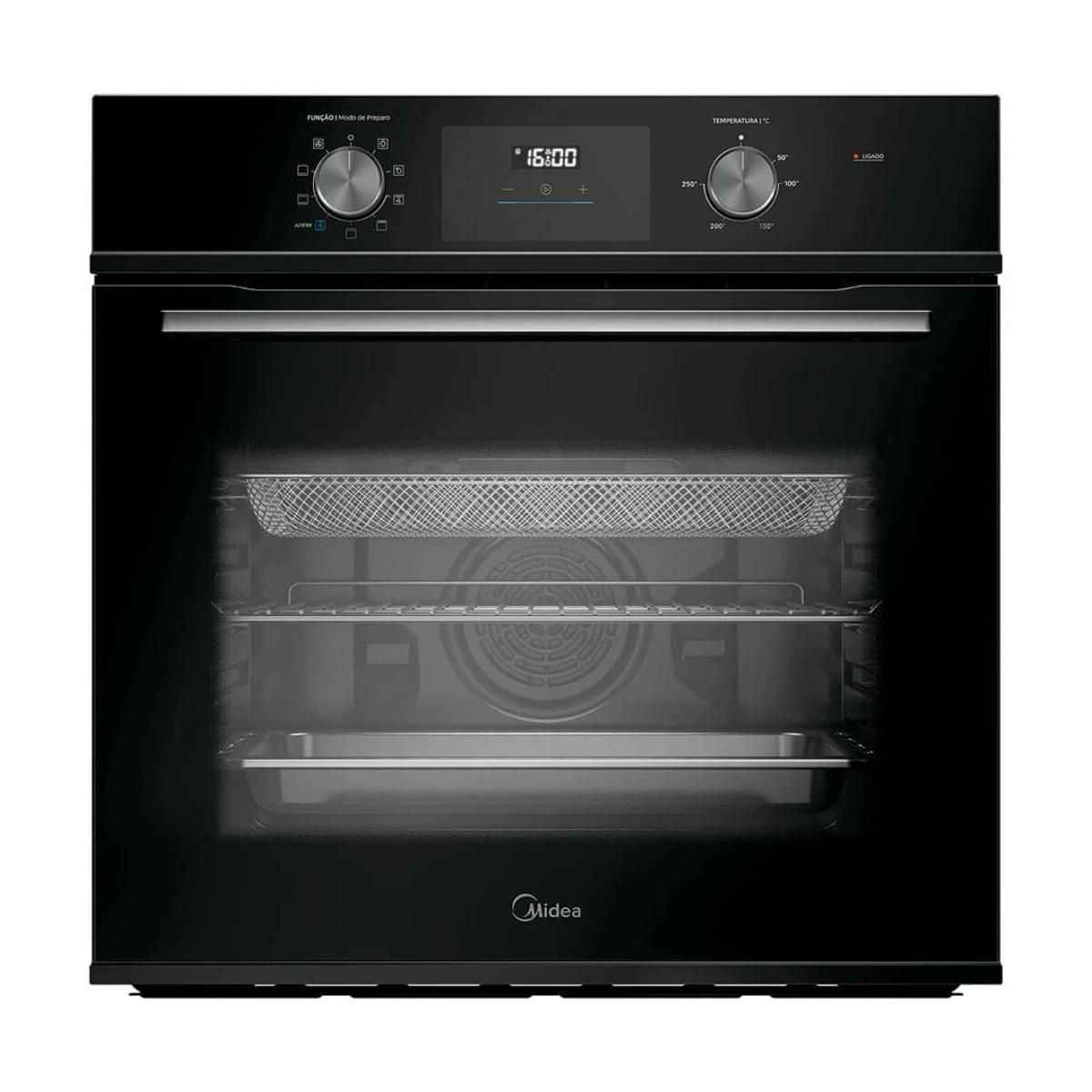 FORNO DE EMBUTIR ELÉTRICO 80L MIDEA DIGITAL AIRFRYER 8 FUNÇÕES 220V