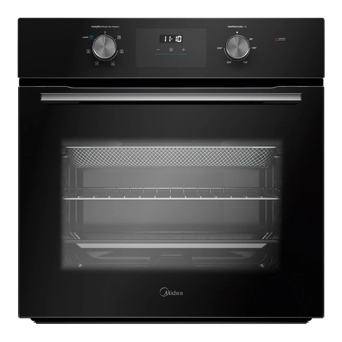 FORNO DE EMBUTIR ELÉTRICO DIGITAL COM AIRFRYER 68L MIDEA 220V
