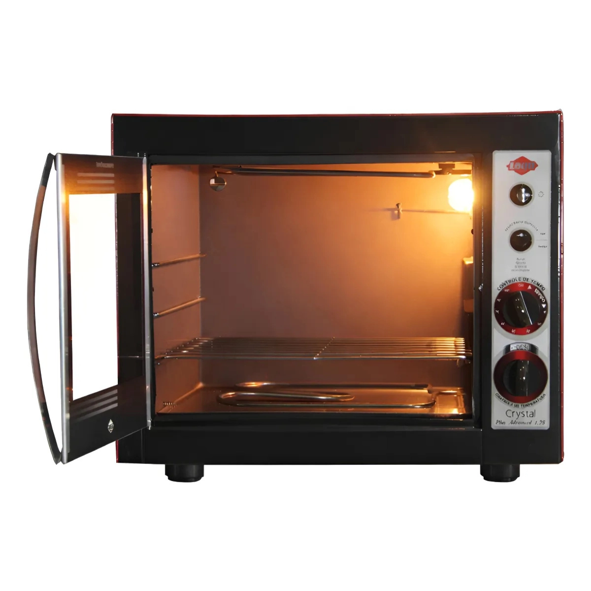 FORNO ELÉTRICO CRYSTAL RED ADVANCED COM TIMER 127V LAYR
