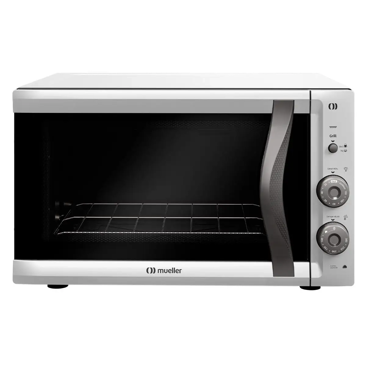 FORNO ELÉTRICO DE BANCADA 50 LITROS VIDRO DUPLO BRANCO 127V