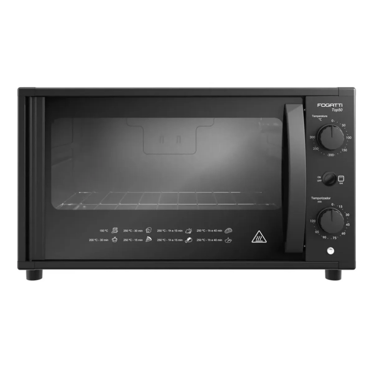 Forno Elétrico de Bancada 50l 1750w Top50 Black Fogatti 127v