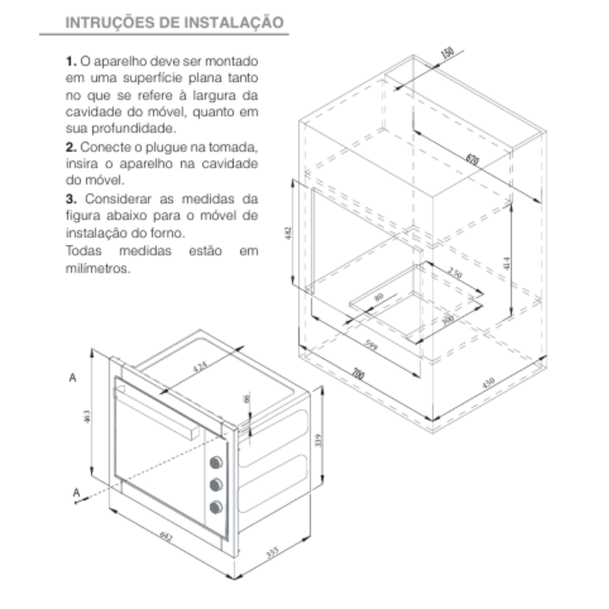Forno Elétrico de Embutir 220V 47 Litros - BRITÂNIA
