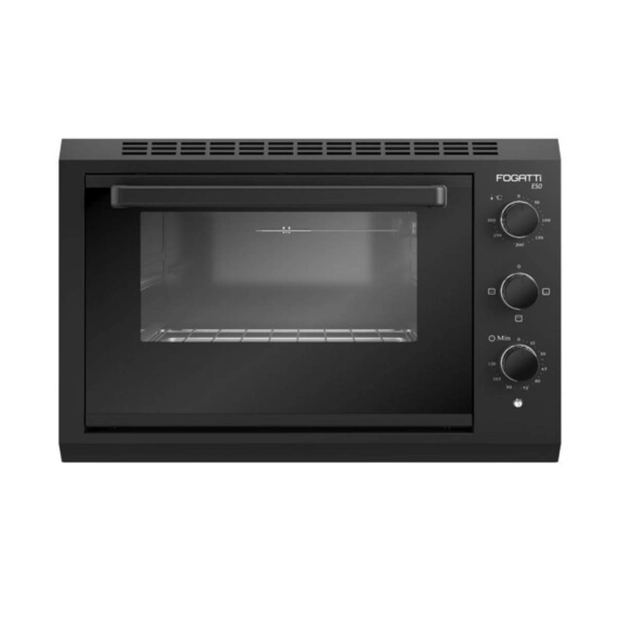 FORNO ELÉTRICO DE EMBUTIR FOGATTI 50L PRETO 1750W E50 LUZ INTERNA 127V