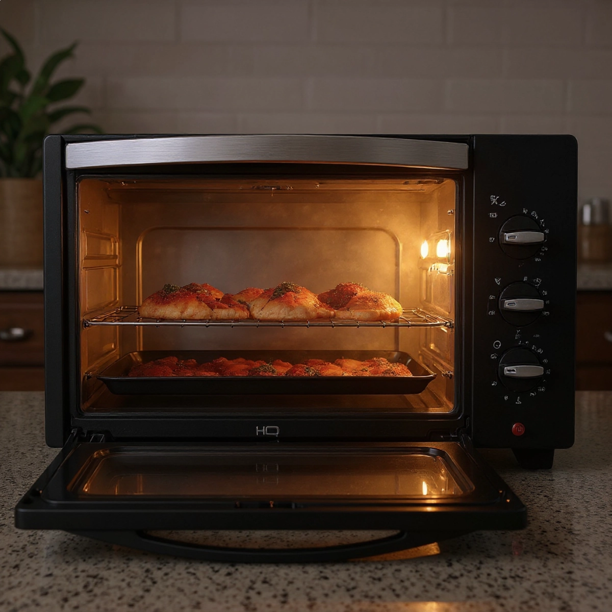 FORNO ELÉTRICO HQ 48 LITROS PRETO HQ48D 1600W 220V