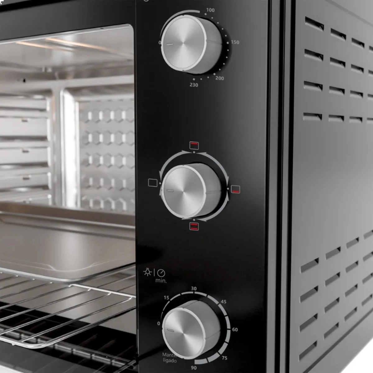 FORNO ELÉTRICO PHILCO 80 LITROS 1900W PRETO 127V 230 GRAUS